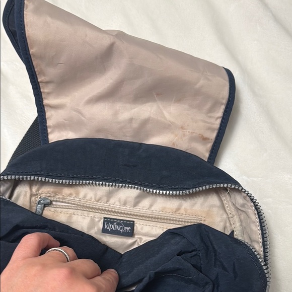 Kipling blue Backpack with lunchbox and 1 pencil/crayons organizer - Picture 9 of 17